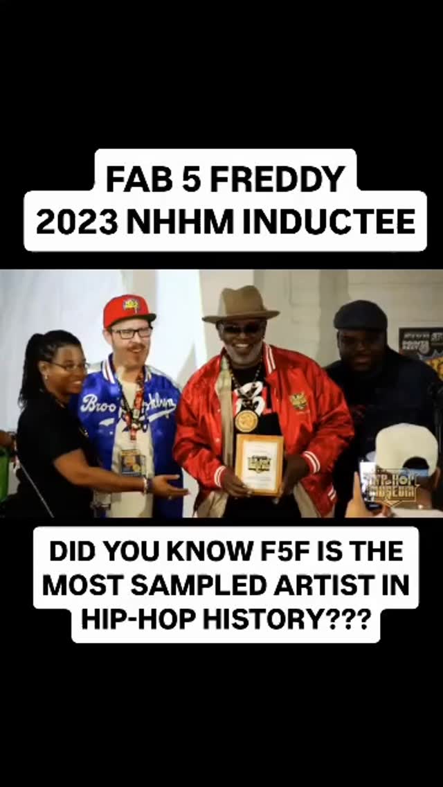 👑Today at 630p @jhubloombergctr 2023 NHHM INDUCTEE @fab5freddy will speak with Hip-Hop Professor @wendelpatrickofficialmusic about his new book "Everybody's Fly" Available Now @thenationalhiphopshop ⬇️⬇️⬇️
https://www.hiphopmuseumdc.org/product-page/fab-5-freddy-everybody-s-fly-a-life-of-art-music-and-changing-the-culture-b
*Most Sampled Artist: his "Aaaaah" and "Fresh" from his single "Change The Beat" have been sampled and scratched more than anything else in Hip-Hop!!!