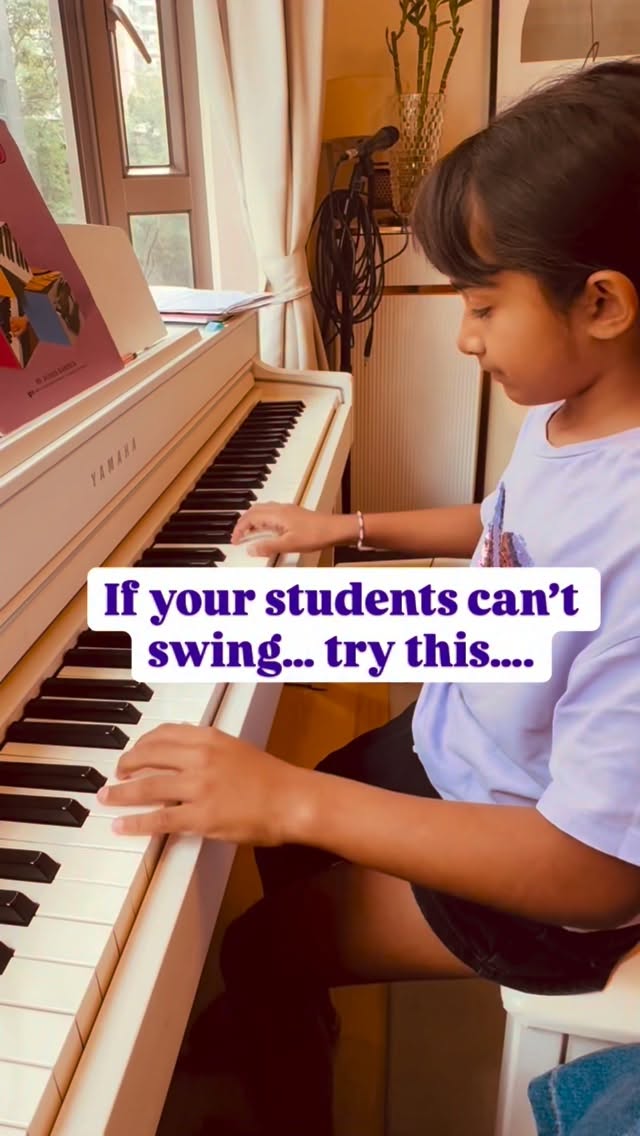 Swing isn’t something you explain—
it’s something they have to feel.
Build the groove first.
Everything else settles after.
#pianoteacher #musiceducation #pianolessons #musicteacherlife #musicteachersofinstagram