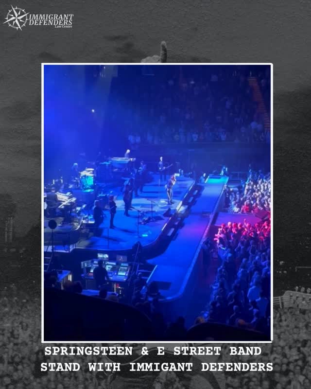 We can't do this work alone, thanks @springsteen & the E Street Band for standing with us✊
Last night we met with thousands of people @kiaforum united through the Land of Hopes and Dreams tour and our mission: #NoImmigrantStandsAlone.
At a time when immigrant families across the country are facing increased fear and uncertainty due to ICE’s aggressive enforcement tactics, our legal defense work has never been more urgent.
To every person who stopped by, learned about our work, asked questions, wrote words of encouragement to children and donated, your contributions directly fund legal defense for immigrant families fighting to stay together in the face of ICE targeting and deportation proceedings.
And a heartfelt thank‑you to @springsteen for using his voice, platform, and influence to help to keep immigrant families together.✊🏽 special thanks to @tommorello 🫶🏾
🫶🏾 If you feel called to support, visit https://www.immdef.org/support
#ImmDef #ImmigrantFamilies #EndFamilySeparation #ImmigrantDefenders #NoImmigrantStandsAlone #Springsteen #Estreetband