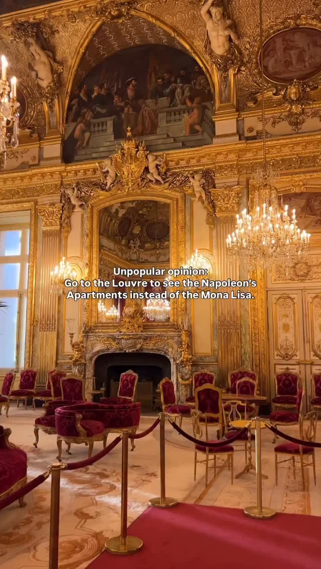 Most visitors walk right past one of the Louvre’s greatest secrets: Napoleon’s Apartments
✨
If you’re struggling to find them, download Le Walk app- it has a free guided tour of the Napoleon’s Apartments, so you can learn the history while exploring these breathtaking rooms!
@le__walk
.
.
parisguide thingstodoinparis louvre louvremuseum paristips