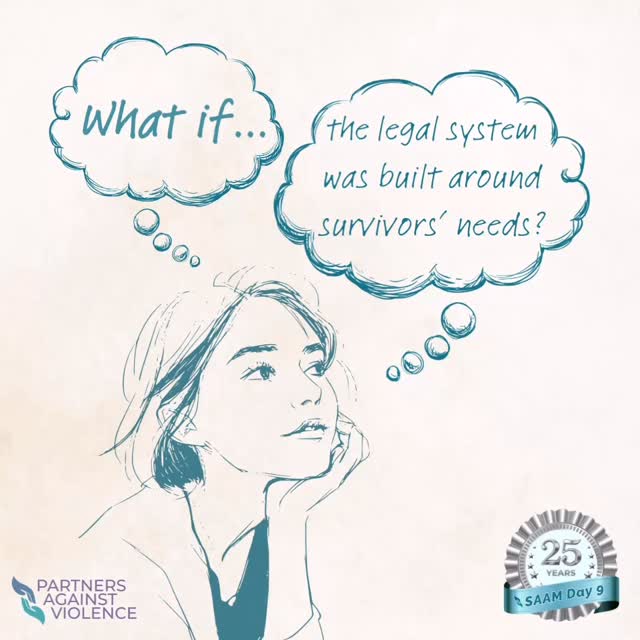 What If… For today’s prompt we decided to highlight the changes we want to see in the legal system. Survivors and advocates agree that the system needs changes to better support survivor needs. A typical case takes 2 years to complete from reporting to close. And not all closures result in a conviction. Dragging out a case in court is exhausting and reactivating to clients who are working on their healing. For some, each continuance, each new court date is a set back. For others, it’s more wages lost to attend hearings, it’s more unknowns, it’s more anxiety. Legal systems- #dobetter #30DaysOfSAAM2026 #Day9 @nsvrc #courtadvocacy