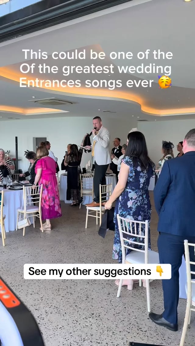 POV: the doors open… and the whole room is about to lift off. 🚀🎶
These are some of my top wedding entrance song choices right now 👇
• Freed From Desire
• Gimme! Gimme! Gimme!
• Signed, Sealed, Delivered
• Levels
• Shut Up and Dance
• I Gotta Feeling
• Forever
• I Wanna Dance with Somebody
The right entrance song changes everything.
It sets the energy.
It gets guests clapping.
It gives the couple a proper moment.
And it turns a standard room entrance into a full-on event.
Some songs feel classy.
Some feel huge.
Some just make everyone instantly lose their minds in the best way 😅
Which one are you picking?
And what song have I missed that always goes off?