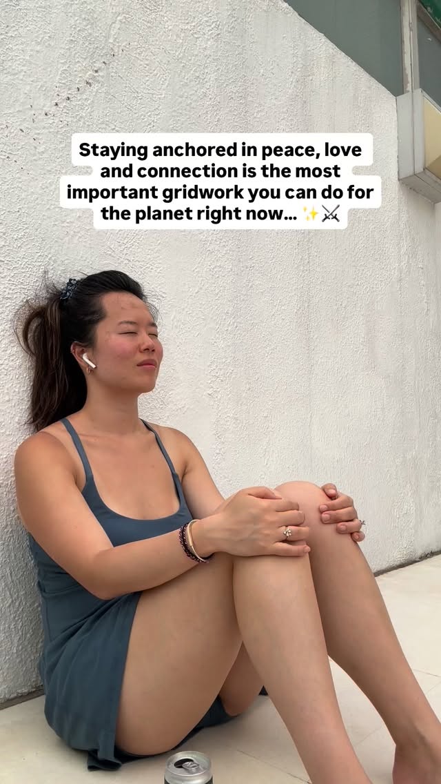 Amidst the craziness of the world right now, there is no work more radical, no activism more important than the act of staying fully connected to your own embodied, unwavering sense of peace and love.
Not to ignore everything that’s going on. Not to bypass the anger you feel. Or any grief, sorrow or guilt.
But to hold, more than anything, LOVE through the depths of it. To hold compassion and care for yourself, and for your community. To hold your inner knowings, wisdoms, dreams, desires close to you.
To be the stillness in the eye of the storm.
➡️ This is what I do everyday:
I find pockets of stillness in my day, where I intentionally access peace, love, gratitude in my body. I ask the Earth, I ask my guides to support me. And as I feel it through me, I send it back into the planet, into the collective.
I feel the privileges that I have radiate through my roots, through the grid, across the oceans. Gratitude that ripples and amplifies into love.
I choose everyday, to be a frequency stronger than the noise. I choose to be a frequency of love that stays, a frequency that overrides hate and division, that reminds people of a deep hope, faith, and oneness.
In the privilege of safety, I have the responsibility and honor of doing this radical, radical work.
People wonder what “grid work” is. This is it.
If you’re scrolling the news, feeling enraged and helpless right now — this is how you transmute and give back in service.
I invite you to join me in this everyday ❤️🌎
Comment below if you’re in 😘