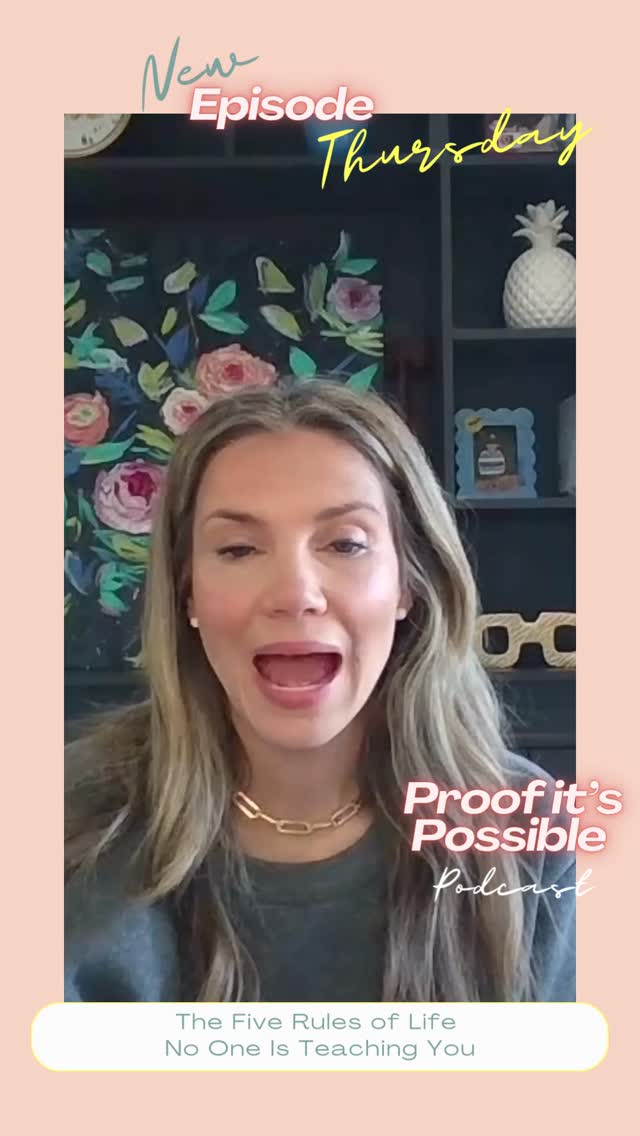 Action creates clarity, not the other way around, and no one else is coming to save you. It's time to take action in your life and recognize your own power. This week, we're sharing the five rules of life that no one is teaching you. What rules would you add to this list? Let us know in the comments! We can't wait to hear from you.
Listen on Apple Podcasts: https://podcasts.apple.com/us/podcast/the-five-rules-of-life-no-one-is-teaching-you/id1701817189?i=1000760449745
#proofitspossiblepodcast #empowerwomen #successmindset #motivationlife #showupforyou