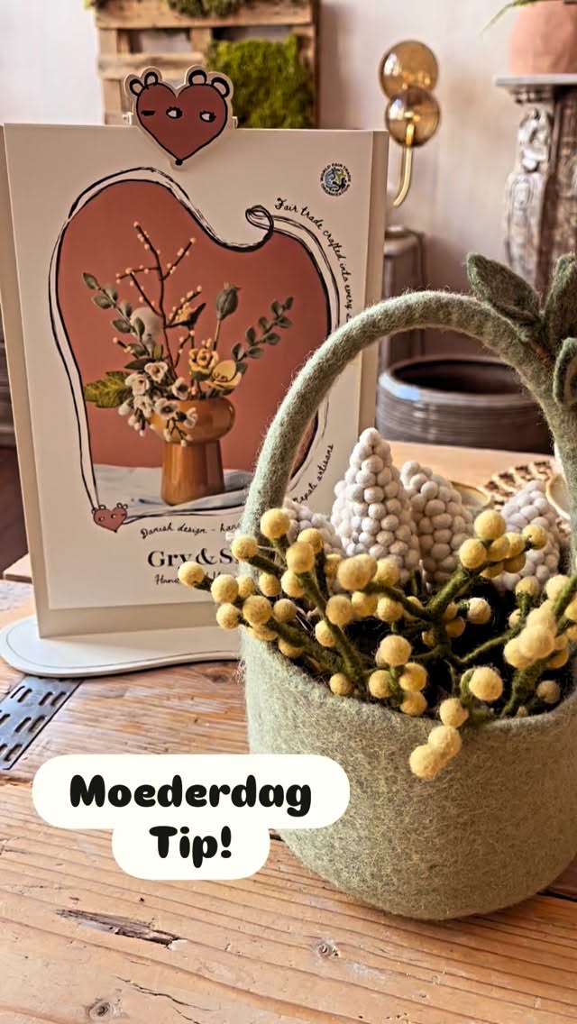 Moederdag tip 🌸
Een tafel vol vaasjes, elk met vilten bloemen 🌿
Fairtrade, duurzaam én iets waar je mama lang van kan genieten.
Geen verwelkte bloemen, maar een blijvend gebaar 💛
Perfect om haar eens extra in de bloemetjes te zetten.
#moederdag #cadeautip #fairtrade #duurzaam #viltenbloemen