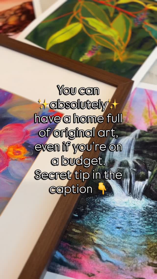 Here’s the secret ⬇️
I won’t bury this in a long caption so here it is…
👉Artists sell prints of their work for like WAYYYYYY cheaper.
And because theyre artists, they’re paying special attention to the details that make a print look and feel like an original.👌🏼
When a framed print has the texture of watercolor paper or canvas, you’ll have people looking up close to try to decipher if it’s a print or original- and they won’t be able to tell!🤭
If you have $, support artists by buying the original.
🫣But if you can’t pay hundreds for one artwork, PLEASE don’t buy mass produced reproductions- find an artist on IG or your local art fair and buy their prints!
By the way, I just launched my first print collection and this reel is a sneak peek of it! See the full collection at the link in bio - www.SierraDawnArt.com
#supportingartists #decoratehome #artprintsonline #wallartprint #appalachianartist