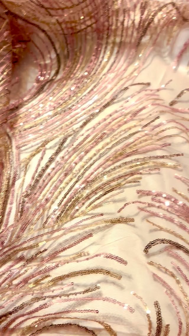 Glinda Bubble Dress - The beaded fabric for the Glenda bubble dress corset arrived today. Two day shipping! I’m so impressed! However, there’s a lot of gold in it that didn’t show up on the Etsy photos. Our color scheme is more pearlescent white with maybe a touch of silver. In the bubbles and swirls on the skirt. This fabric is really gorgeous so I hate to not use it. And we are on a tight timeframe. We may have to add a touch of gold into the bubbles and sequins on the skirt to tie it all together. #wicked #glindacosplay #wickedcosplay #bubbledress #cosplay Amd a shout out to @akseamslikehome for the wonderful help they gave me today in picking out a foot for my Bernina that will help me control the boning as I apply it to the crinoline.