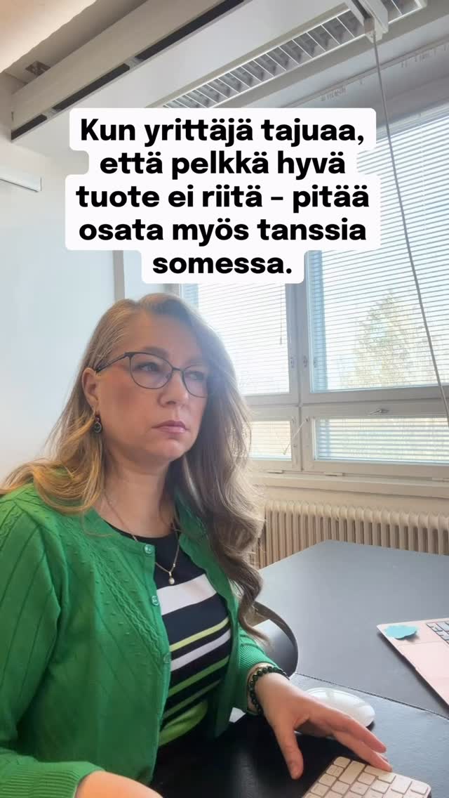 Enää ei riittää, että teet hyvä työtä, vaan pitää olla aktiivisempi somessa.
Se on asia, mitä yrittäjänä ulkoistaisin jollekin toiselle.
#yrittäjyys #some #mainonta