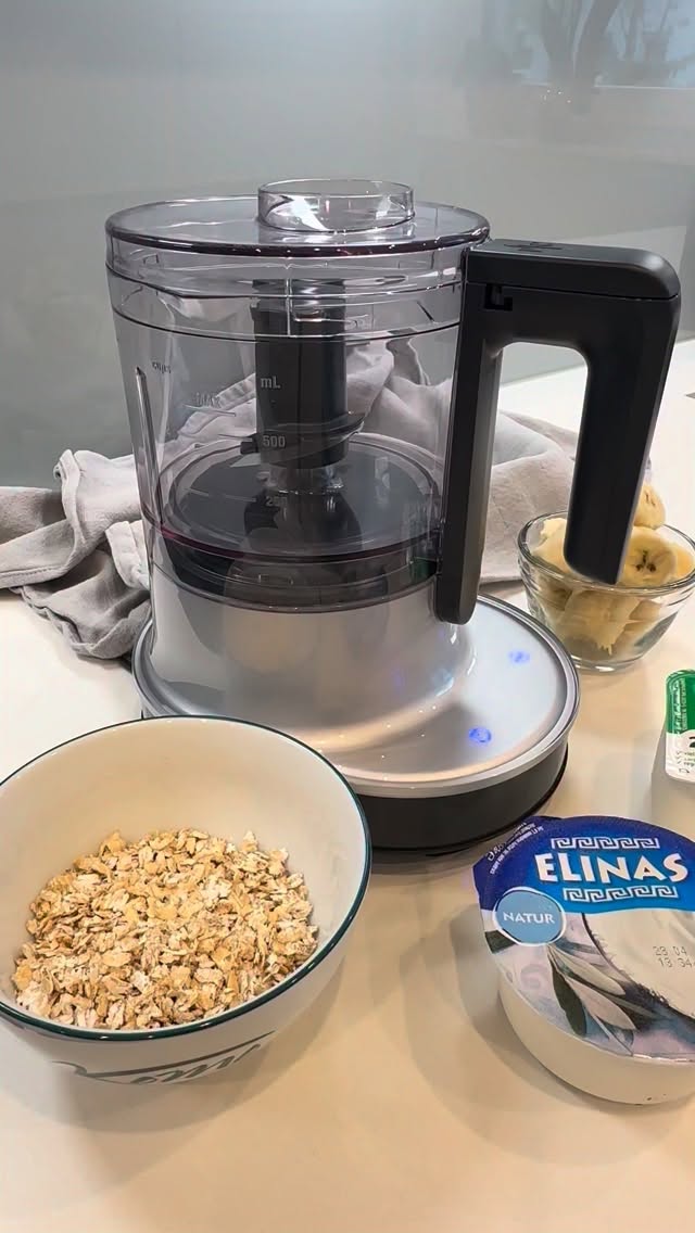 Bananen-Müsli aus dem Multizerkleinerer Up & Down in Sekundenschnelle schlotzig gerührt. #pamperedchefdeutschland #multizerkleinererupandown #multizerkleinererudo