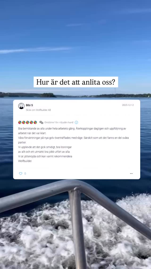 Vad tycker våra kunder om oss?✨
Vi blir alltid glada när våra kunder delar med sig av sina upplevelser.
Så här skriver Bibi om sin upplevelse🤩
Stort tack Bibi för de fina orden – det betyder mycket för hela vårt team! 💙