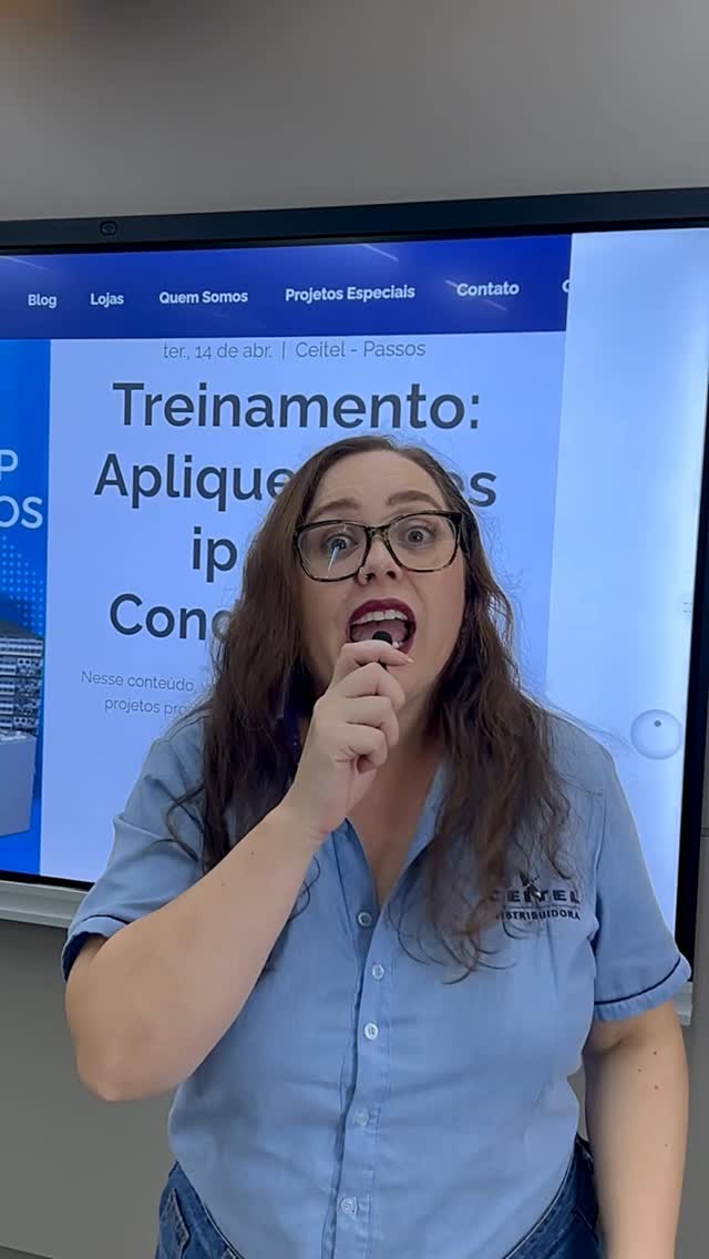 Treinamento: Aplique Redes IP para condomínios
📍Ceitel Passos
📅14 de abril de 9h às 17h
Clique no link da bio e se inscreva!