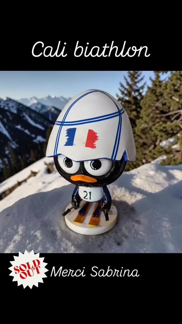 #sculpture #calimero #ceramique #art #biathlon