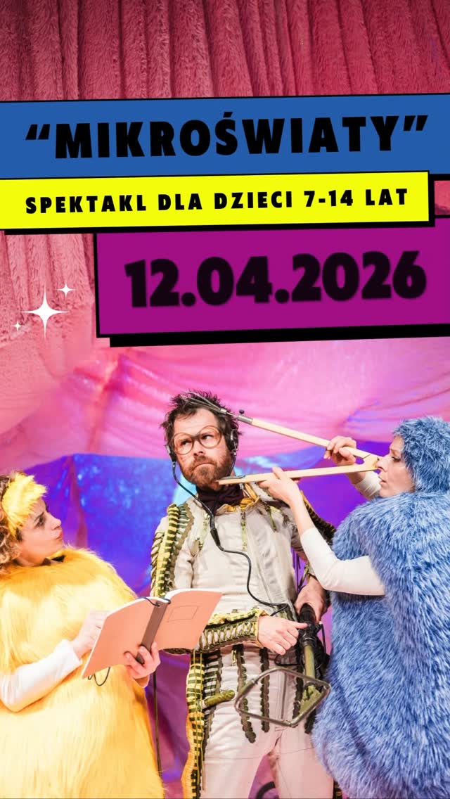 🟣 Skurcz się i odkryj „Mikroświaty”!
Czy da się zmniejszyć do rozmiaru bakterii?
W tym spektaklu – tak.
Przeżyjcie przygodę, która zaczyna się… wewnątrz ludzkiego ciała.
🟣 Spektakl @teatr.kompania.marzen
dla dzieci 7-14 lat
12.04.2026 (niedziela) godz. 11:00
Scena Antygrawitacji, Jodłowa 25 w Szczecinie
🟣 Bilety 35 zł
• teatr dla dzieci i młodzieży w Szczecinie • spektakl naukowy • spektakl edukacyjny • teatr w Szczecinie