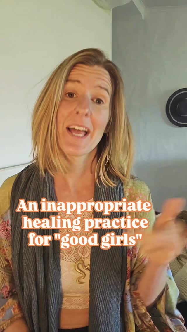 Today i felt super annoyed and stuck- pre bleeding and i did one of my favorite inappropriate healing practices 😇
Because it's not maintaining high vibration.
It's not journaling
It's not calming down.
Especially if you carry the "good girl" conditioning you are used to trying to be appropiate.
If you are in the spiritual world you want to have the "right" thoughts.
But you know that this is draining you, right?
So, what if you give yourself permission to say everything what is completly inappropriate?!
To let everything out and become fully alive with it?
Because one of your biggest powers as a woman is emotional alchemy.
And what you don't move inside yourself stays stuck.
And 2 hours of meditation & yoga won't make you feel more e.rotically alive.
At THE UNTAMED WOMAN INITIATION you experience to give yourself permission to embody all parts of you.
Also the inappropriate ones
Because if you feel shut down, turned off and exhausted sometimes, it's not because you are tired.
You are under-expressed
Join us for 5 Days Embodiment Deep Dive out of pleasing, performing & shame into Liberation, erotic aliveness & authentic self expression
THE UNTAMED WOMAN INITIATION
📅 9th - 13th May
📍 Magical Valley, Aljezur
Sign up link in bio