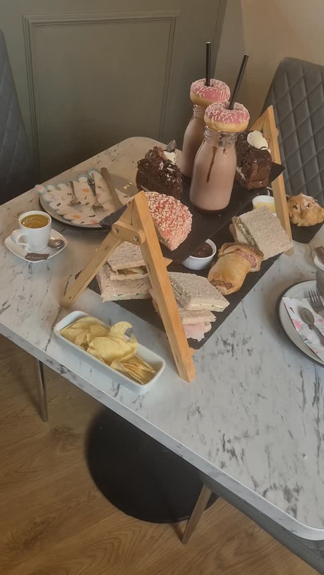 An Afternoon Tea just because .... we love preparing an Afternoon Tea whatever the occasion or just because you can #afternoontea #yorkshiretea #coffeestop ##supportlocalbusiness #dancinggoatscoffee