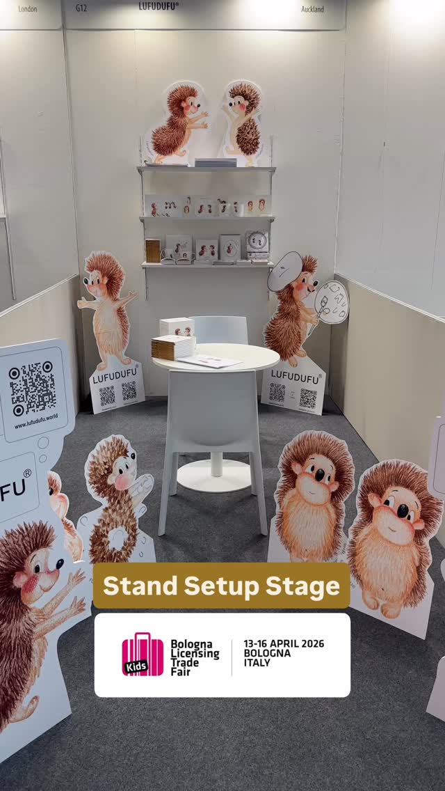 Bologna licensing Trade Fair / Kids 2026
Stand Setup Stage🤯😊
Come say hello from April 13th – 16th!
😊
#lufudufu #bolognalicensingtradefair #bltfk26 #bcbf26 #arts