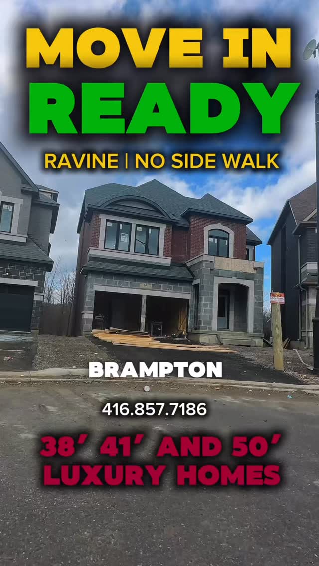 Move-in ready brand new luxury detached homes in a prime estate community 🚨
Available on 38’, 41’, and 50’ lots
Including ravine lots and no sidewalk options
These are luxury homes with:
• Spacious layouts
• Premium finishes
• Estate-style community living
• Limited inventory
Perfect for buyers looking for privacy, bigger lots, and a high-end neighbourhood.
Very limited opportunities available.
Reach out to me for full details or comment “LUXURY”.
Arshdeep Singh
Salesperson at Royal LePage Signature Realty
Call/Text: 416-857-7186
#arshpanesar #tdotpreconca #luxuryhomesgta #detachedhomegta #gtarealestate