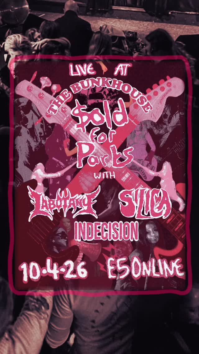 TONIGHT: ̶SO̶LD̶ ̶F̶O̶R̶ ̶P̶AR̶TS̶
The Welsh all grrrl punks are here to kick your weekend off with defiant grit & explosive energy!ðð¥
âScreaming vocals, 90s riot-grrrl covers and raw, ferocious lyricismâ - QUENCH
@soldforpartsband are joined by special guests:
⢠LABOTANY - Heavy experimental noise (Swansea) @laabotany
⢠SILICA - Alt-rock (Swansea) @silica.band
⢠INDECISION - Nostalgic alt-rock (Bristol) @indecisionbanduk
ð Doors 19:00
GET TICKETS †tinyurl.com/sold-for-parts-bunkhouse / thebunkhouseswansea.com / Link in Bio