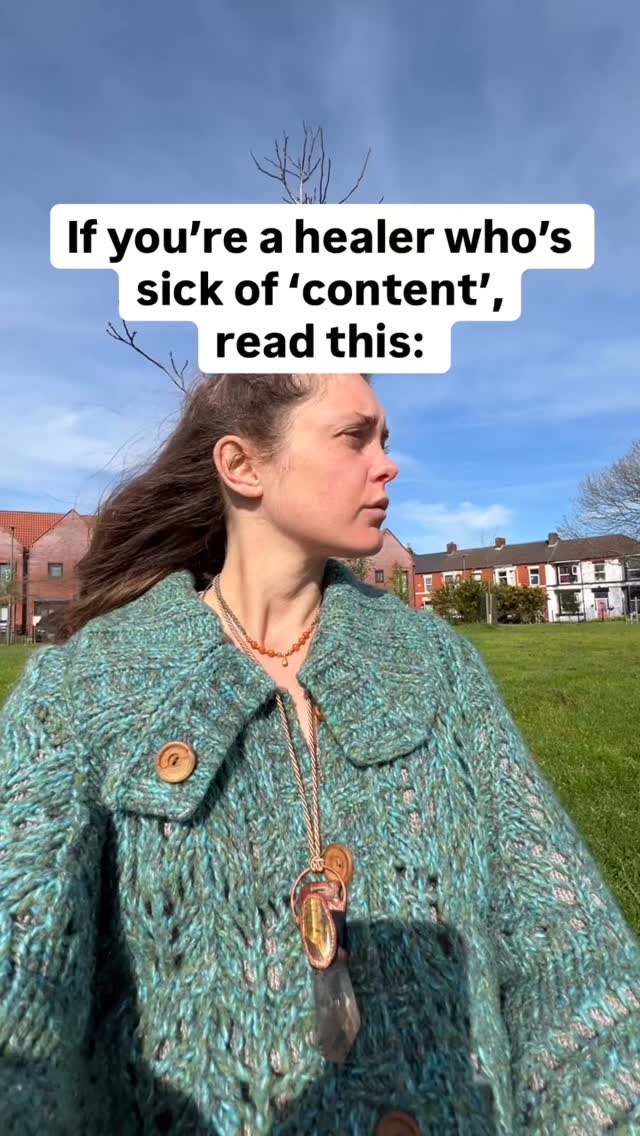 I created my method of combining Reiki healing with messaging strategy to help other healers grow their businesses, partly because I was sick of putting out content that was just adding to the noise of social media.
YES - in order to market your spiritual business you need to show up consistently, keep making content that shares what you’re about, who you are, BUT:
👉Are you really clear on the woman you are becoming?
👉Are you really clear on your message, and on the direction your business is evolving in?
Or are you just stuck in a loop of churning out content, scrabbling to get your next clients? 😩
I get it - because I was exactly the same.
You’re following the prompts, you’re doing the work, you’re being ‘consistent’ and you’re sharing your values.
But I found that following ‘normal’ content strategies and using prompts was actually just stifling my authentic voice, and distracting me from my actual mission.
Which is to help more spiritual business women spread their much needed light in the world! And get rich in the process 💃🔥
🙌 Really, everything you put out on here should have meaning, and should be feeding into your embodiment of your mission.
When you’re energy is aligned with success, and you know how to translate the power of the work you do into a clear message that resonates with your ideal clients,
That’s when content stops feeling naff, and starts being an easy way to communicate with the people that need your healing 🙌
That’s why I help my clients not just with messaging strategy, but also with personal development.
Inside my 4-week intensives we work on all the logical content and marketing stuff,
AND we also do Reiki healing - to move the blocks that are stopping you from becoming the woman you need to be, to get you expressing yourself clearly, and get you embodying your full potential in your actions and in your words 🔥
So that you can get into an easeful flow with your business, and create easy content that builds your community and makes an impact on the people who need you 💪