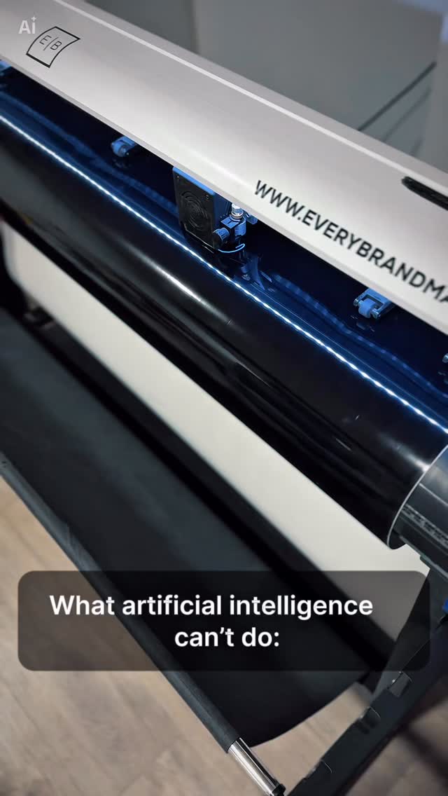 ᴡʜᴀᴛ ᴀʀᴛɪꜰɪᴄɪᴀʟ ɪɴᴛᴇʟʟɪɢᴇɴᴄᴇ ᴄᴀɴ’ᴛ ᴅᴏ: Precision hands-on work that ensures a perfect finish for Bean Harbor Cafe’s banner 🔥