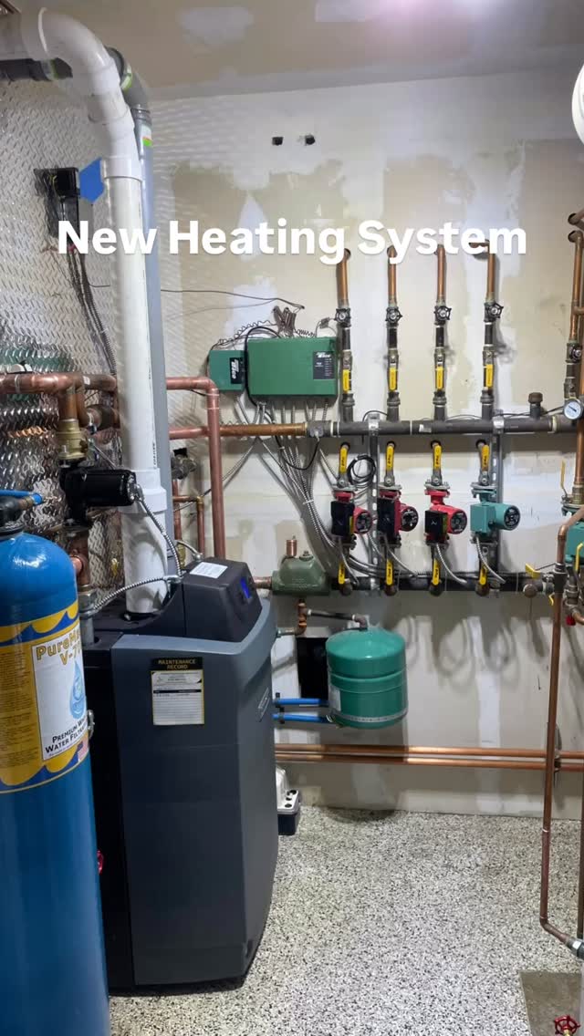 Had to get the old Buderus off the wall and set it on the floor #boiler #heat #springtime #cold #winter #heating #longisland #newyork #massapequa #nassaucounty #plumber #service #longislandplumber #business #install #water #call #help #bluecollar #trades #tradespeople