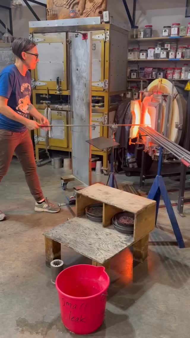 #glassblowing #heritage craft #braggcreek #thepaintedmoose #hotlikeavolcano