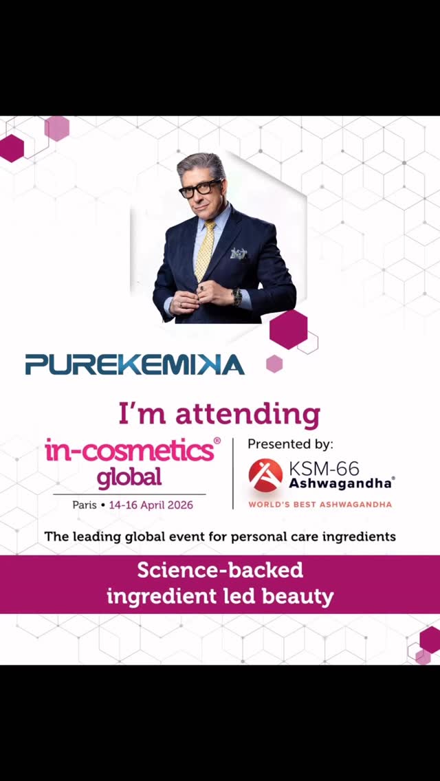 Excited to announce that I’ll be attending In-Cosmetics Global from 14-16 April 2026, Paris Expo Porte de Versailles, France.
This is the perfect opportunity to connect with the people who are defining the future of personal care ingredients. Don’t miss out 🤝✨
#incosglobal
#purekemika
#pure_kemika
https://invt.io/1ixbz5ywcy0
