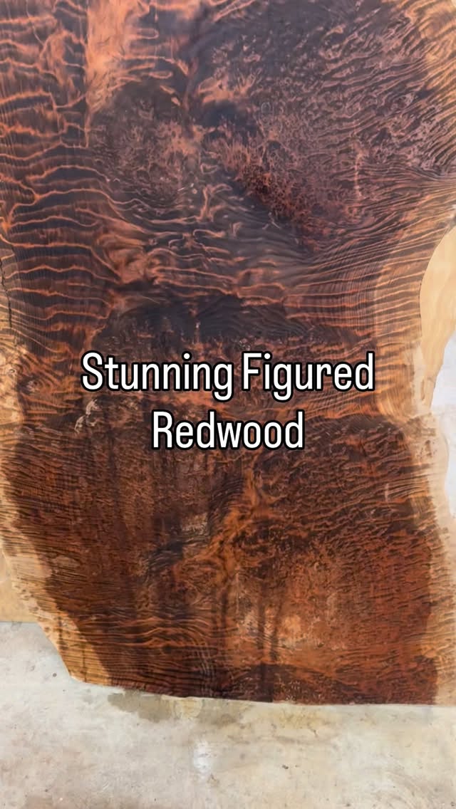 Absolutely unbelievable. Figure in this redwood Slab… Never seen anything like this before… Stop by and take a look.!#woodworking #woodworkingcommunity #customfurniture #woodworkingcommunity #interiordesign