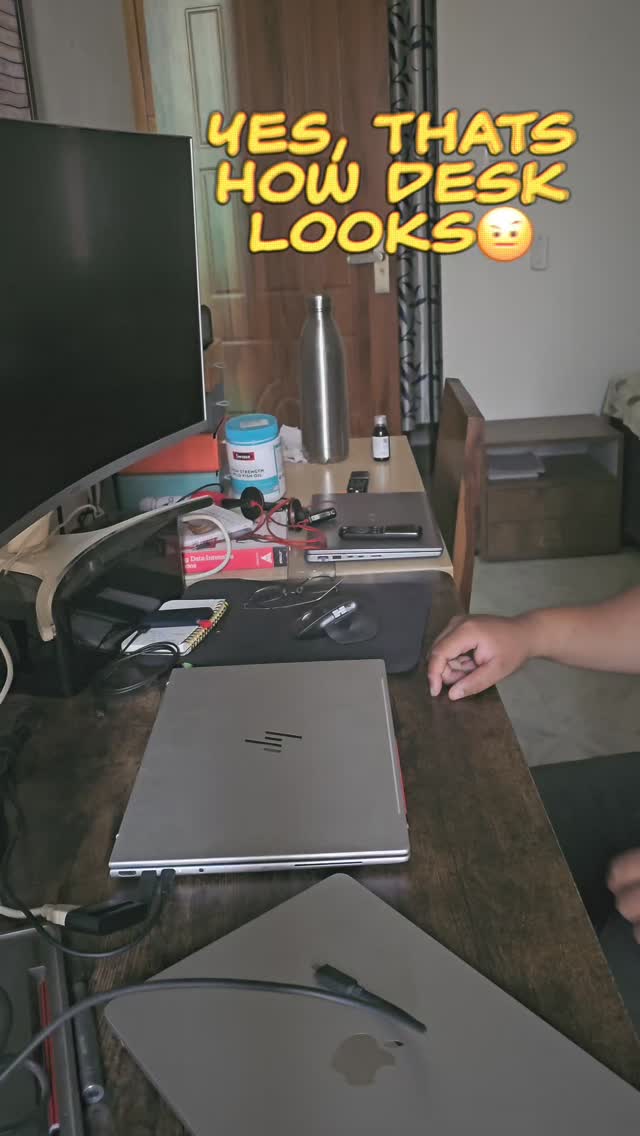 Just trying different angles , saw it on other asthetics reels
#justforreels #messy #desk #setup