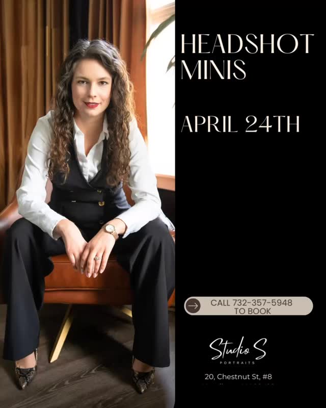 Last few spots left to refresh that headshot this April! This is the quickest and most painless way to do this.
Call me at (732) 357-5948 to book!
📍limited spots available