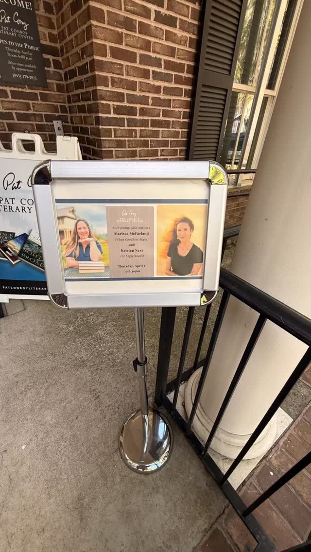 Last week, I experienced a moment that most authors dream of. An in-conversation event with @kristennessauthor to a full house at the @patconroyliterarycenter followed by a signing AT PAT CONROY'S DESK... IN PAT CONROY'S CHAIR. Mind. Blown. I'm living my dream and I am loving every single second of it!
#patconroy #whengoodbyesbegin #indieauthorsofinstagram #readersofinstagram #booktour