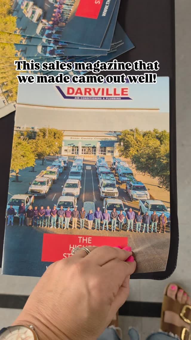 We were in charge of the sales magazine for The Darville Company and it came out well!
When they explain their services on an in person sales call now they have a clean magazine to leave with their customer.