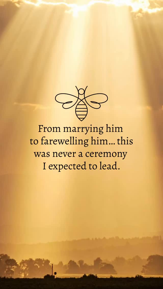 The truth is, I said yes to leading the funeral because it was for him. When you’re stood beside a couple on one of the best days of their lives to say “I do”, and a few years later you’re asked to stand with them on one of their hardest days, you don’t hesitate. I said yes. I wasn’t ready but I quickly became ready.
Funeral celebrant preparation?
I talked to experienced funeral celebrants, funeral directors, I did my research, I listen to others speak about their loved one’s funeral. I’m grateful I got to meet with them before he passed and taking a quite moment to acknowledge him, not in a ritual way, an extended silence to recognise his life mattered and I’m entrusted with part of it.
And I meet with his wife. Time together… Ill put the kettle on …
When writing, I’m aware of the shift in purpose. With weddings it’s about building forward momentum, anticipation, showing the brightest version of their connection, it’s uplifting.
With funerals the work is still storytelling, but the direction changes. Im holding what was. The writing is slower, more restrained, gathering the energy inward, the language is softer.
I make sure I don’t take any ‘wedding warmth’ into my funeral writing nor take my ‘funeral weight’ into a wedding day, writing or meeting couples. How? Allow enough space in between.
Ocean swims, bike rides, dog walks, more chocolate. And laughter. Finding moments of happiness in each day.
And again I’m reminded of our huge capacity to love.
Thanks for all your support too.
Big shout out to Tender Funerals, Port Kembla 🙏🏽 for community love.
Gabi xx 💛🐝
Wollongong funeral celebrant
Illawarra funeral celebrant
Celebrant life
Port Kembla
@portkembla_nsw
