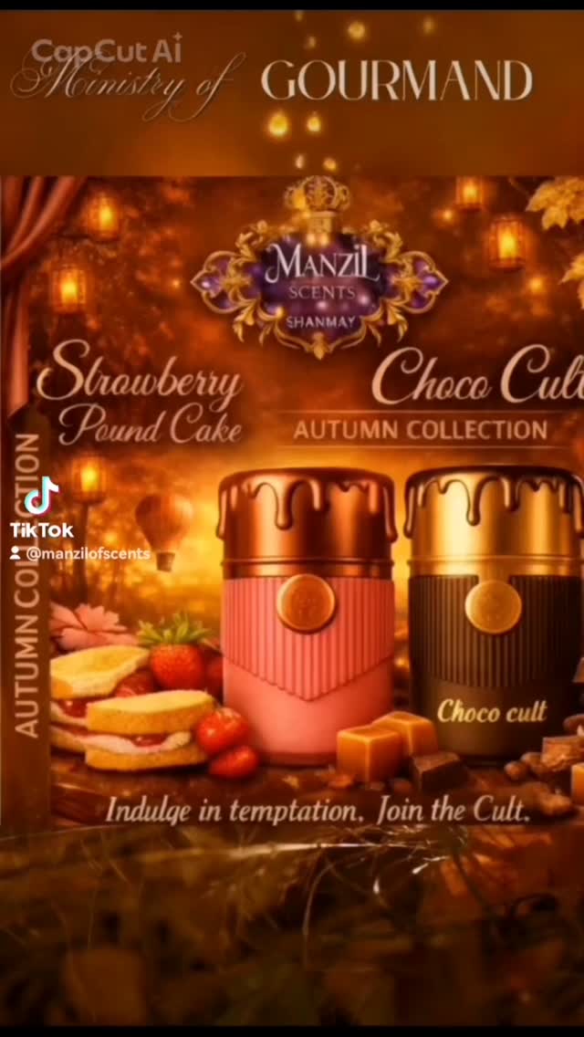 TWO fragrances as complementary chapters in one autumn story: Sweetness & Temptation in Perfect Harmony. #ARABICPERFUMESINKRUGERSDORP #GOURNANDPERFUMES #PERFUMES FROM DUVAI