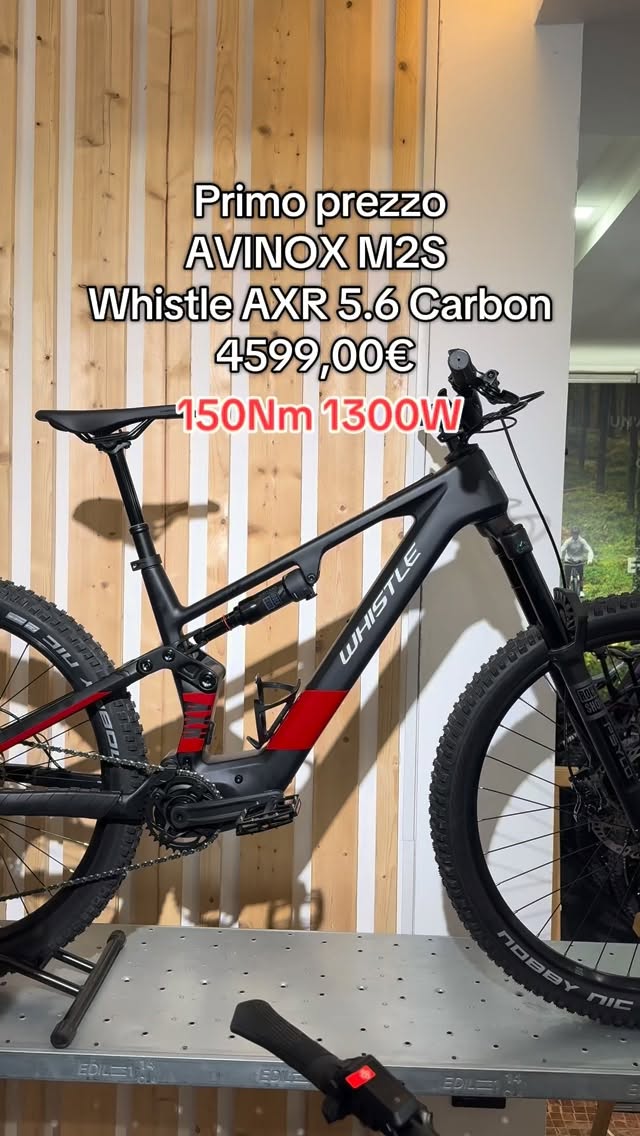 Pronta consegna in negozio la WHISTLE AXR 5.6 con motore Avinox M2S è il primo prezzo in assoluto con questa motorizzazione.
Telaio in Carbonio, sospensioni Rock Shox, Cambio XT 12v
Scoprila sul nostro sito:
https://www.ebikecatania.com/product-page/whistle-axr-ca5-6-dji-avinox-800wh-carbon-rockshox-xt