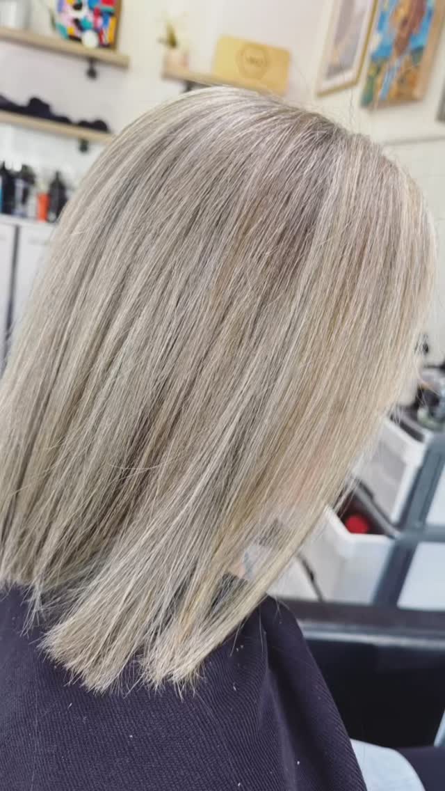 Full head two tone colours for blended grey hair 👩🦳🧡🧚♀️ #the crowsnest #mosman #neutralbay #cremorne