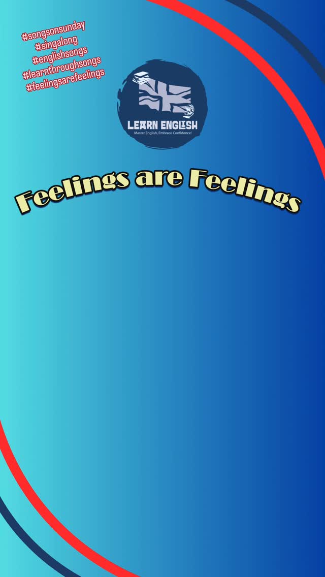 #singalong with today's #englishsong #feelingsarefeelings and #learnthroughsongs with our #songsonsunday