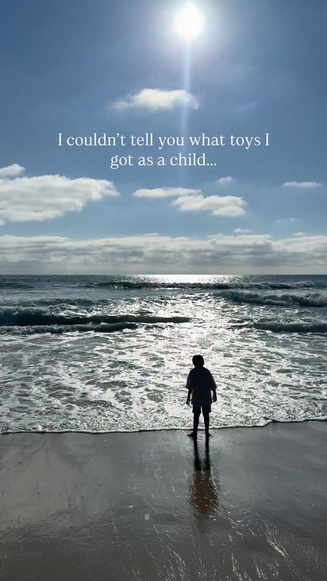 I honestly couldn’t tell you what toys I got as a child…
but I can remember holidays so clearly ✨
The places, the feelings, the excitement, the adventure, the little moments… That’s what stays with you
Not the things
but the memories 🤍