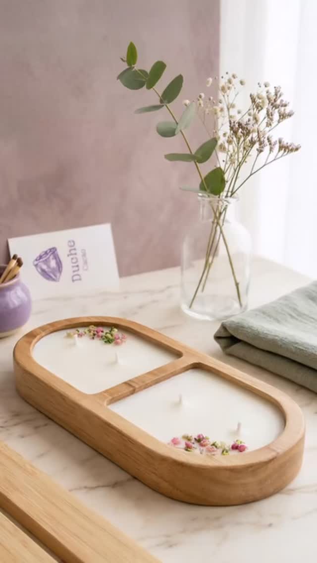 Diseñada para llenar tus espacios de calidez y armonía. Su delicado aroma a vainilla pomelo crea una atmósfera envolvente y relajante, ideal para acompañar momentos de descanso o conexión personal. Cuenta con cuatro pabilos de algodón que permiten una combustión uniforme, potenciando su fragancia y luminosidad.#kitsderegalo #velasdecorativas #velasaromaticas