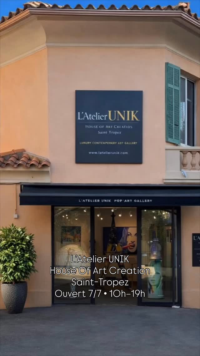 L’Atelier UNIK House Of Art Creation vous accueille à Saint-Tropez, 7 jours sur 7, de 10h à 19h.
Œuvres originales, sculptures, nouveautés et univers contemporains à découvrir en galerie.
📍 2 avenue Paul Roussel , 83990 Saint-Tropez
🌐 www.latelierunik.com
#SaintTropez #ArtGallery #ArtContemporain #LuxuryArt #LAtelierUnik