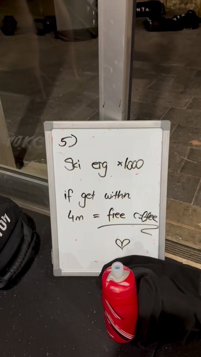 FRIDAY S&C CHALLENGE🚨🔥
1000m in 4 mins.
Body says stop. Mind says go.
Coffee tastes better when it’s earned ☕️
Shout out to Todd, Michael S, Michael H & Connor, no better way to start your Friday 💪🏼