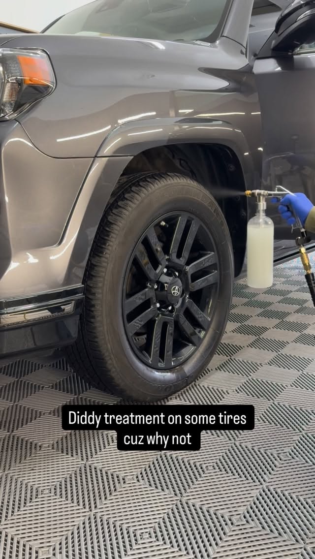 The premium treatment for all the rubber
#cardetailing
