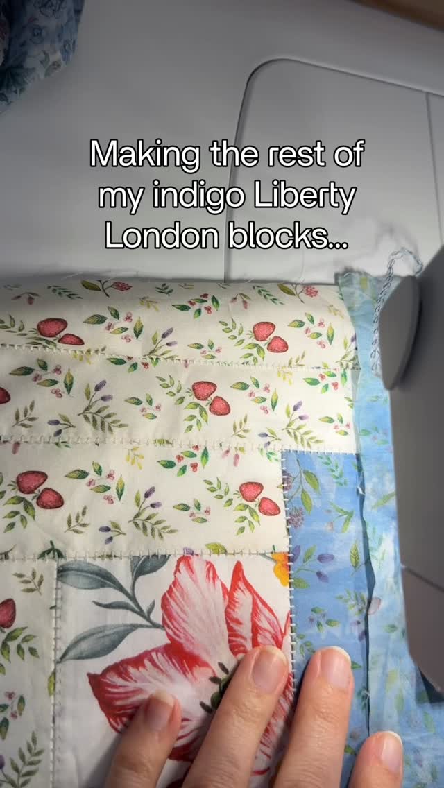 Whoops. See, that’s why I can’t do block-based quilts. Once I do something more than four or five times, I get bored and stop paying attention and sew the logs on the wrong side 😂.
Or was it on purpose? Maybe I’m intentionally including some irregular blocks as a commentary on perfection in quilting 😅😬. I mean I did over-dye $45 a yard fabric with indigo in a purposefully irregular way… 🤷🏻♀️
I’ll share the finished quilt top tomorrow! It’s looking… hum. It’s looking interesting I guess. I’m not going to say I made a mistake by sewing these together, but I’m not 100% sure it was the right thing to do.