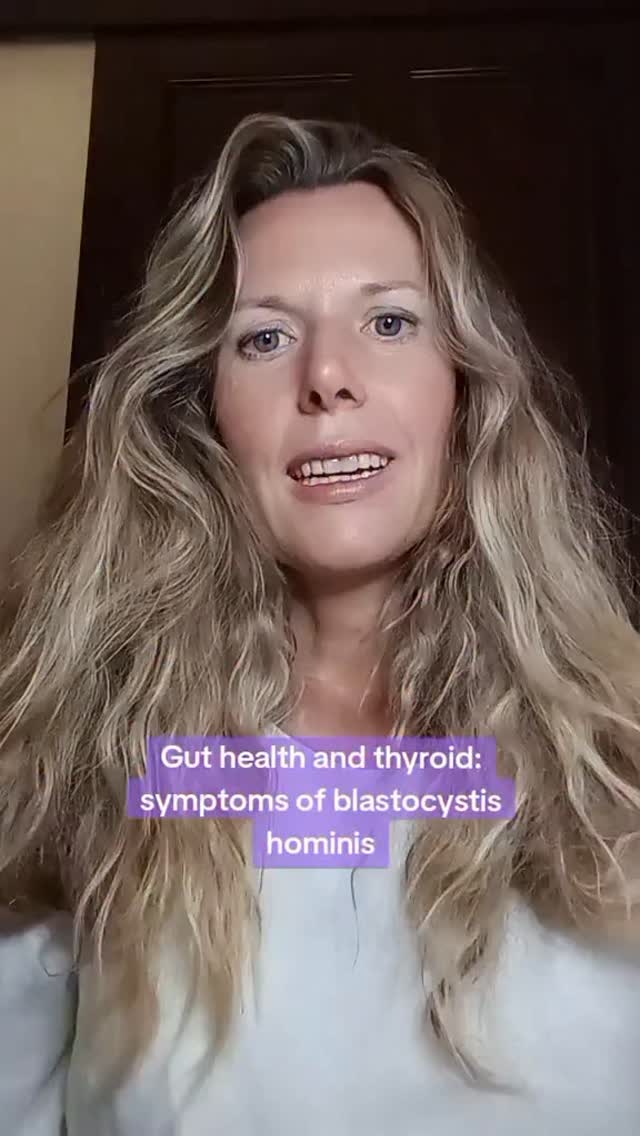 I see a correlation between gut health and thyroid health in my clinical practice. Blastocystis hominis is a parasitic gut infection that may have a connection with Hashimotos hypothyroidism and thyroid antibodies. Some people have no symptoms but these are some of the common blastocystis hominis symptoms in people that are symptomatic. #thyroid #hypothyroidism #hashimotos #blastocystis #symptoms