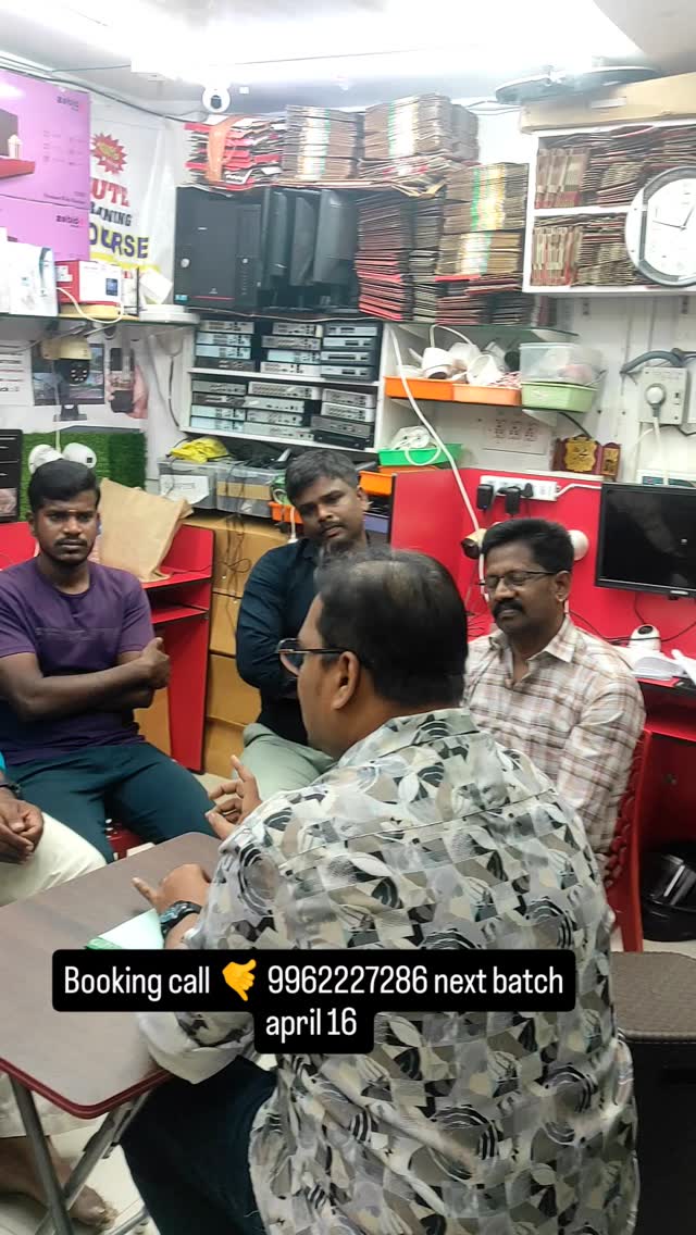 Become a CCTV Technician | Chennai Training | Call 9962227286