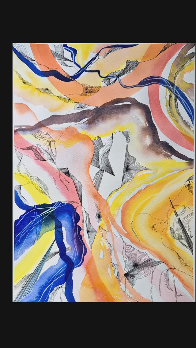 Petit dernier né de ma série Chroma…
Enfin, pas tout à fait le dernier, car la série n’a pas encore dit son dernier mot.
Une nouvelle exploration de la couleur, du mouvement et de la matière.
Vous en pensez quoi ?
.
.
.
.
#aquarelle
#watercolorpainting
#mouvement
#colors_of_day
#chrome