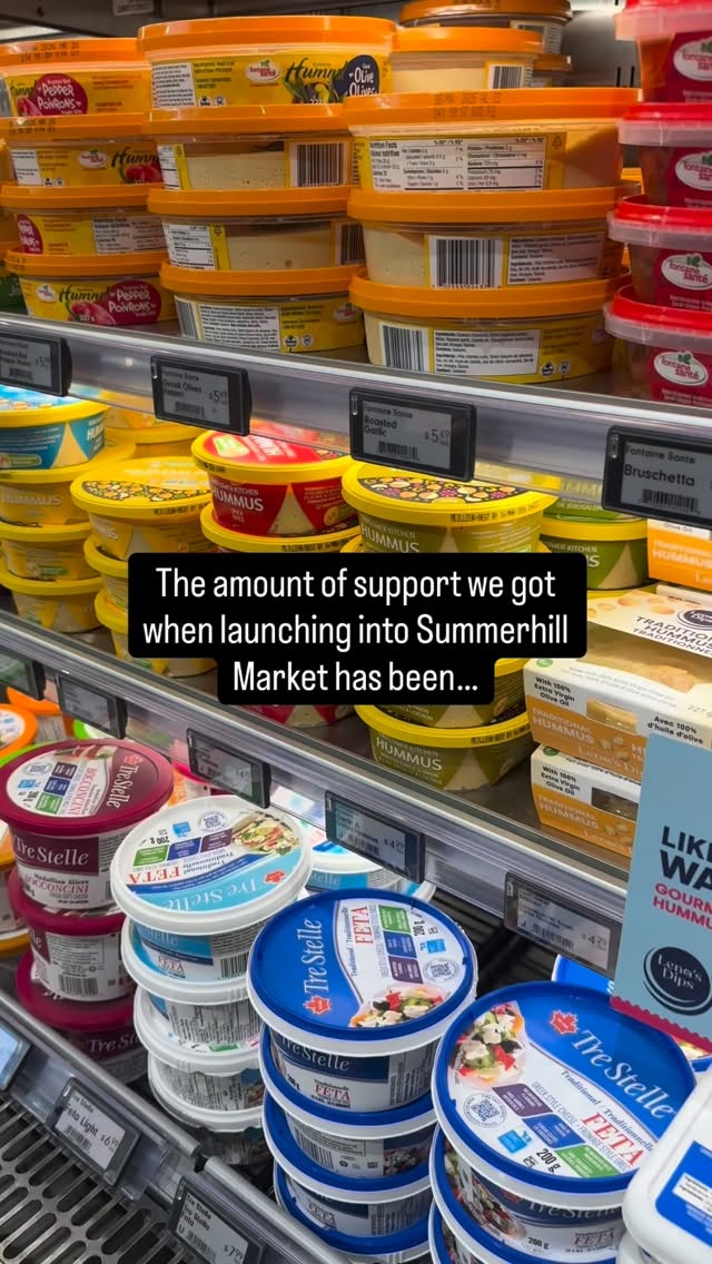 Shoutout to everyone that bought our dips from Summerhill Market @summerhillmarket 💛 This launch has been so awesome, thank you for supporting our small business 🤗 #lenasdips