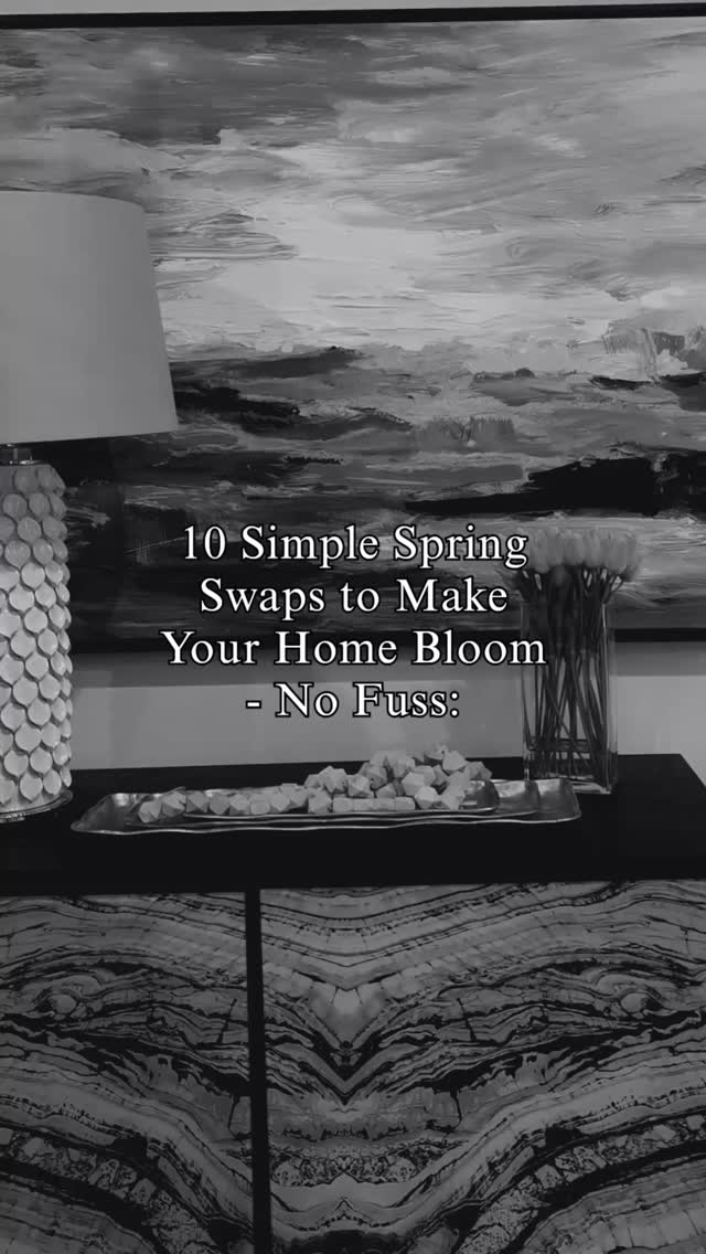 Spring is here. Time to give your home a fresh, bright update with these tiny swaps:
1. Swap dark throws for light, airy ones
2. Switch pillows to florals or pastels
3. Add a fresh vase of seasonal blooms
4. Replace heavy curtains with lighter fabrics
5. Swap dark candles for citrus or fresh scents
6. Layer in a light-coloured rug
7. Rotate in spring-themed art or prints
8. Swap winter table decor for fresh greenery
9. Add pastel or bright kitchen towels
10. Bring in natural textures like wicker or rattan
Follow for more!
