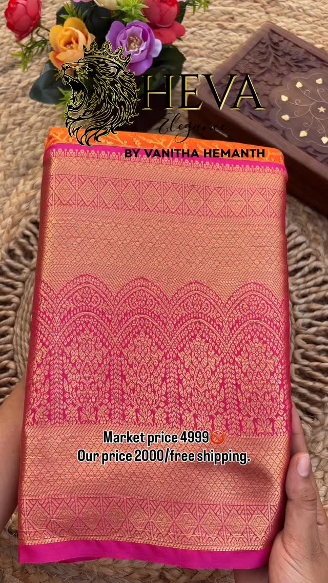 Beautiful semi kanchivaram silk sarees🌸
Pick your favourite orange colour🧡
Each saree has weaved in different concept🌸
Price : 2000/free shipping.
Order number : 6364848738
Or DM on Instagram.
#hevaelegance #saree #silksaree #kanchisilksaree #2000only