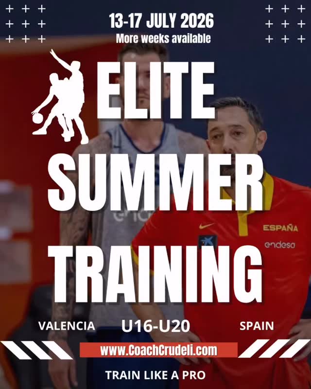 🔥 Train in Valencia. Elevate Your Game.
This is not just a camp… it’s real development.
🏀 Elite training in small groups
🎯 Personalized coaching
🌍 International players
📍 Valencia, Spain
Led by FIBA coach Christian Crudeli, focused on:
✔️ Skills & fundamentals
✔️ Decision-making
✔️ Game IQ
⚠️ Limited spots
📅 July & August 2026
Ready to take your game to the next level?
📩 DM for more info
#BasketballTraining #Basketball #EliteTraining #PlayerDevelopment #SummerHoops